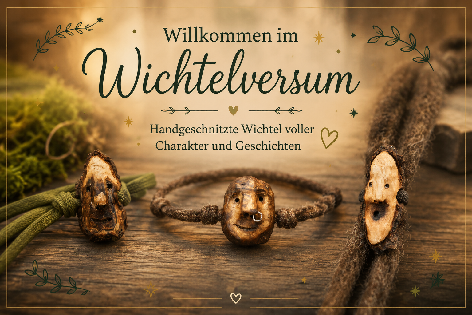 Willkommen im Wichtelversum - handgeschnitzte Wichtel voller Charakter und Geschichten