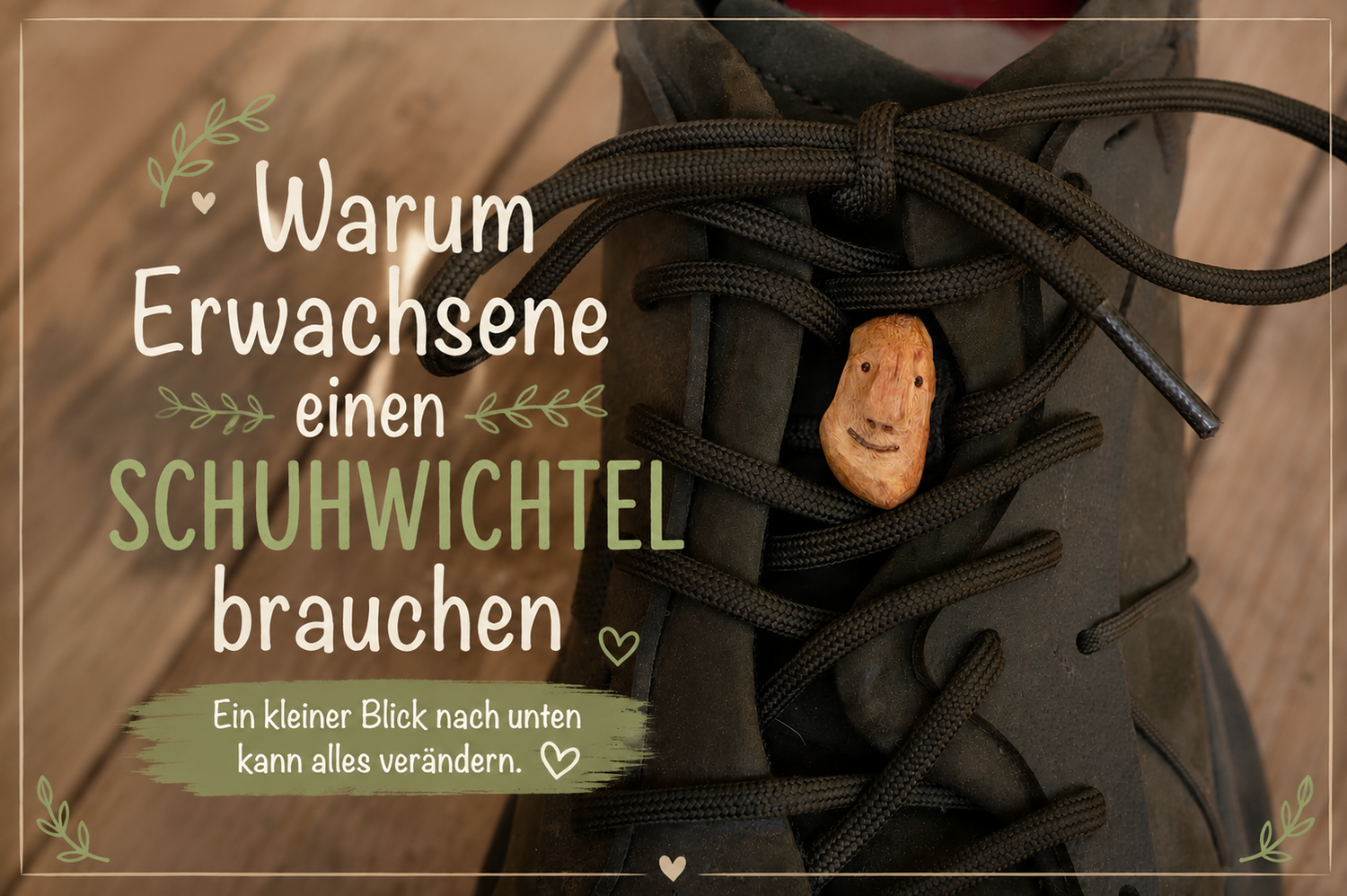 Warum Erwachsene manchmal einen Schuhwichtel brauchen