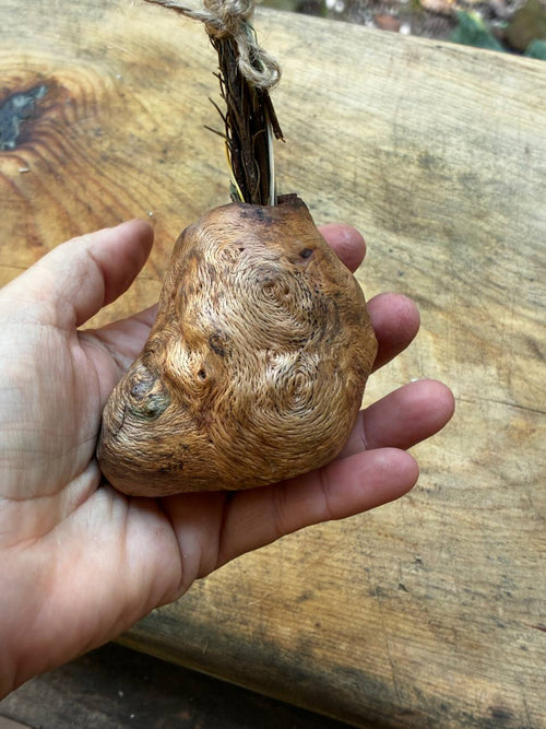 Vase für Trockenblumen aus Baumperle