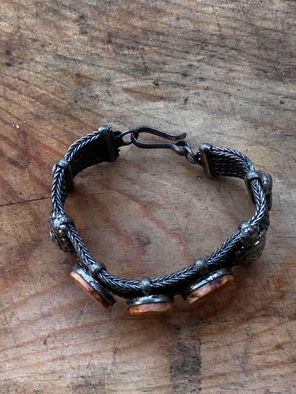 Armband Vintage mit Baumperlen