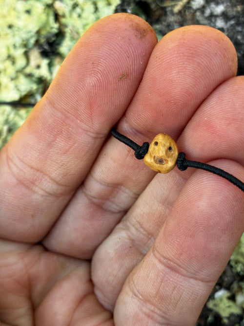 Wichtel Gummiband aus Baumperle