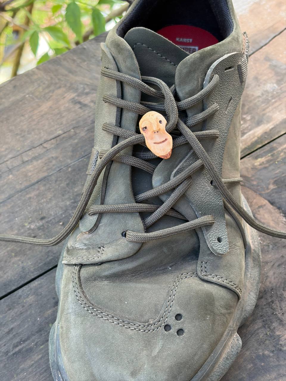 Schuhwichtel aus Baumperle