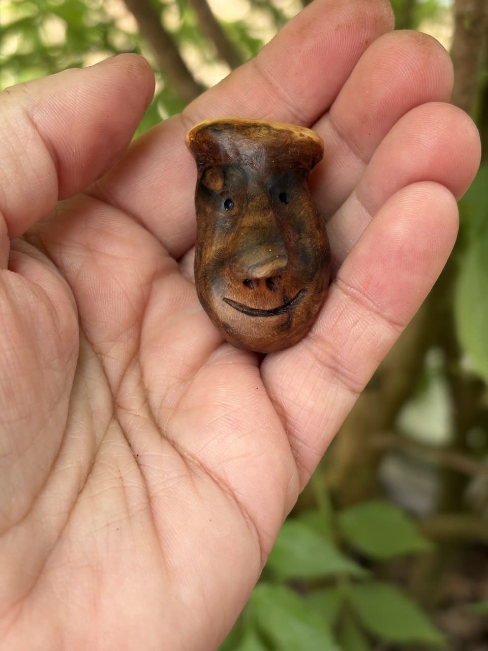 Handschmeichler aus Baumperle als Wichtel