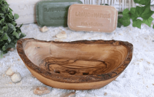 Seifenschale aus Olivenholz
