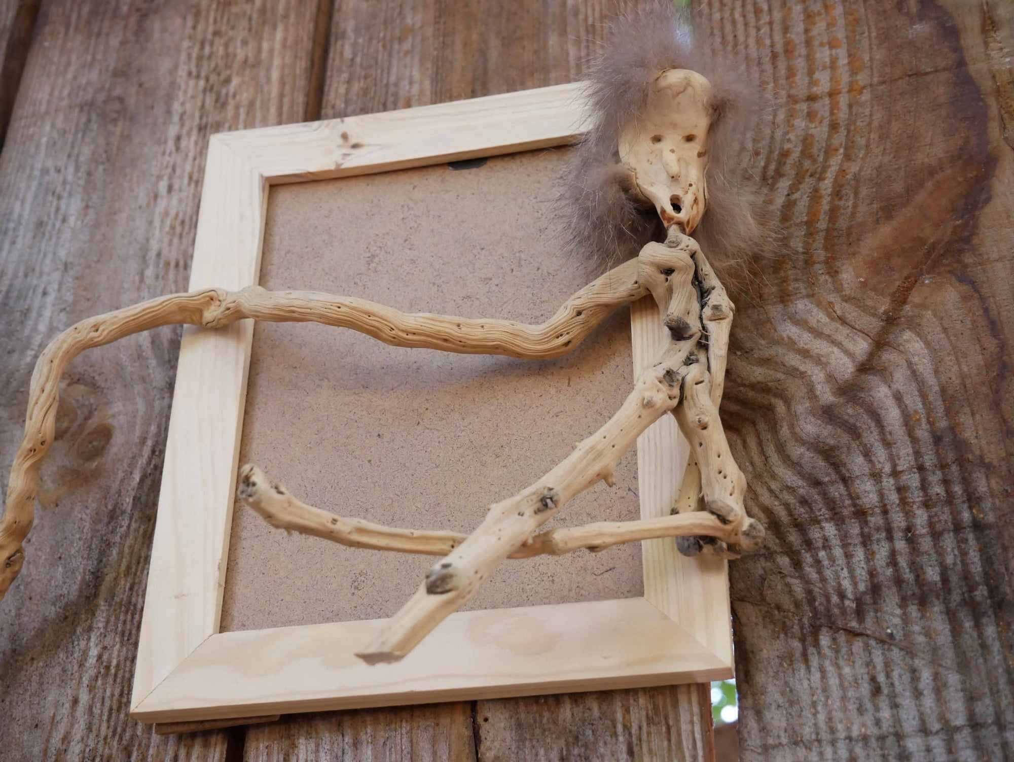 Skulptur, Treibholz, Wandskulptur, Treibholzskulptur