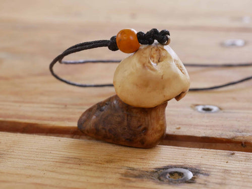 Pilz Kette aus Baumperle