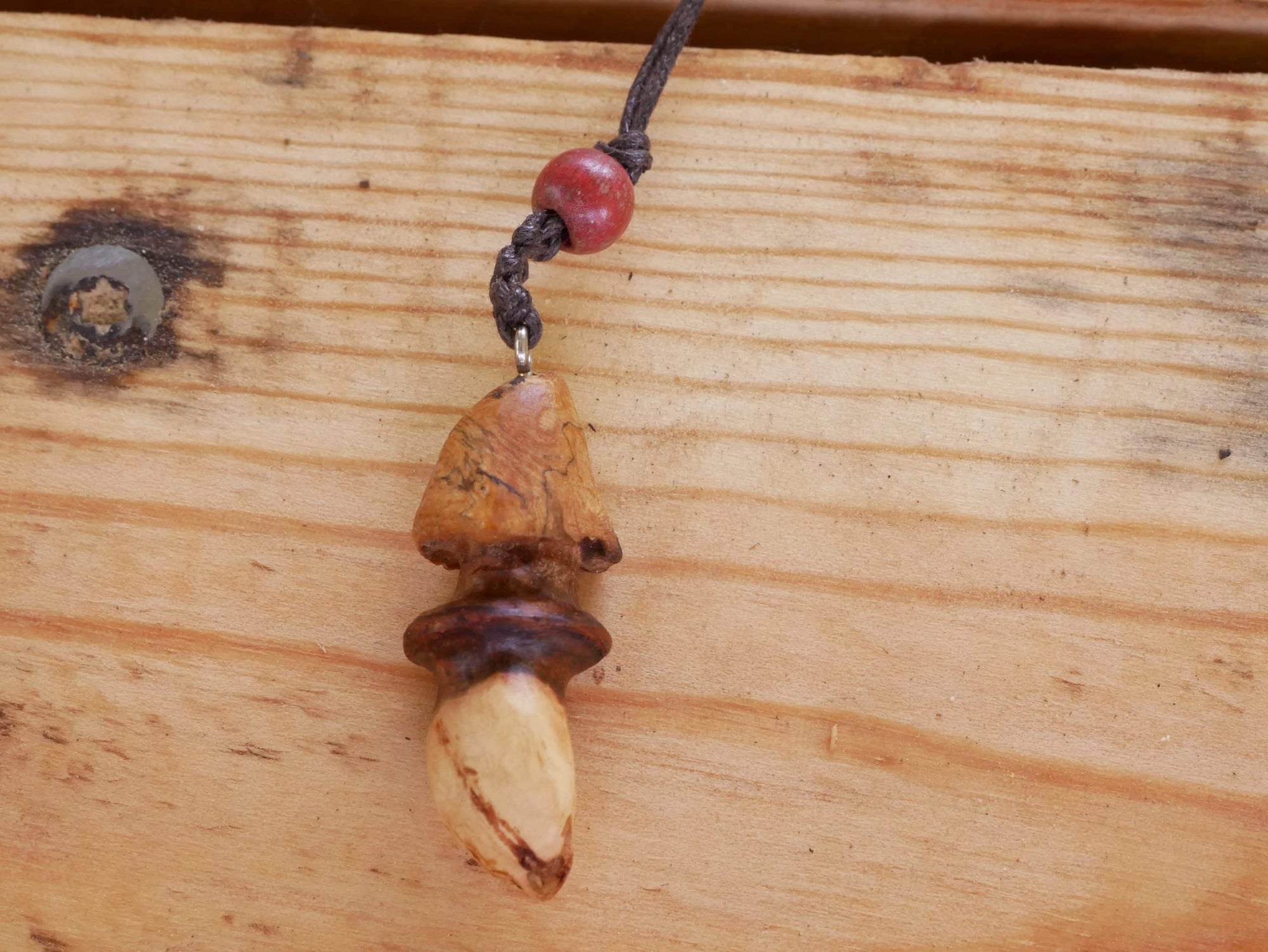 Pilz Kette aus Baumperle