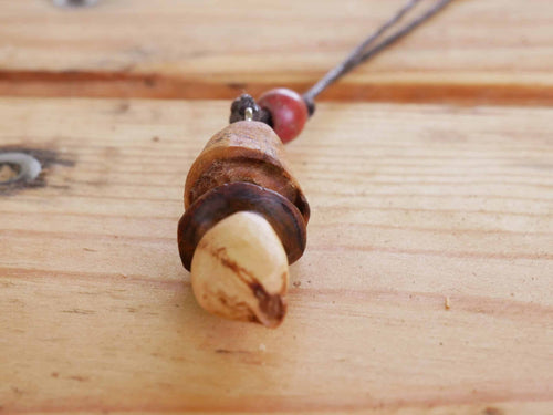 Pilz Kette aus Baumperle