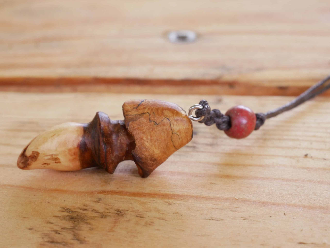 Pilz Kette aus Baumperle