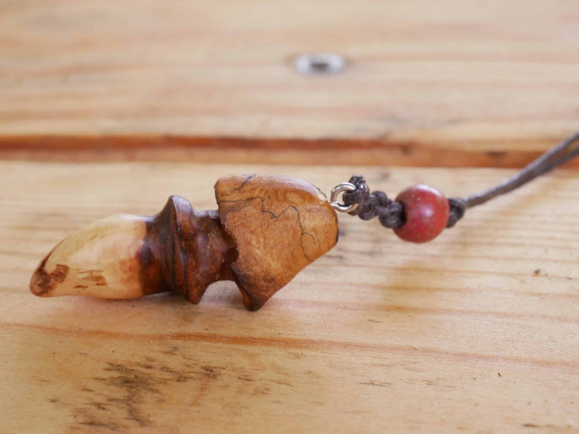 Pilz Kette aus Baumperle