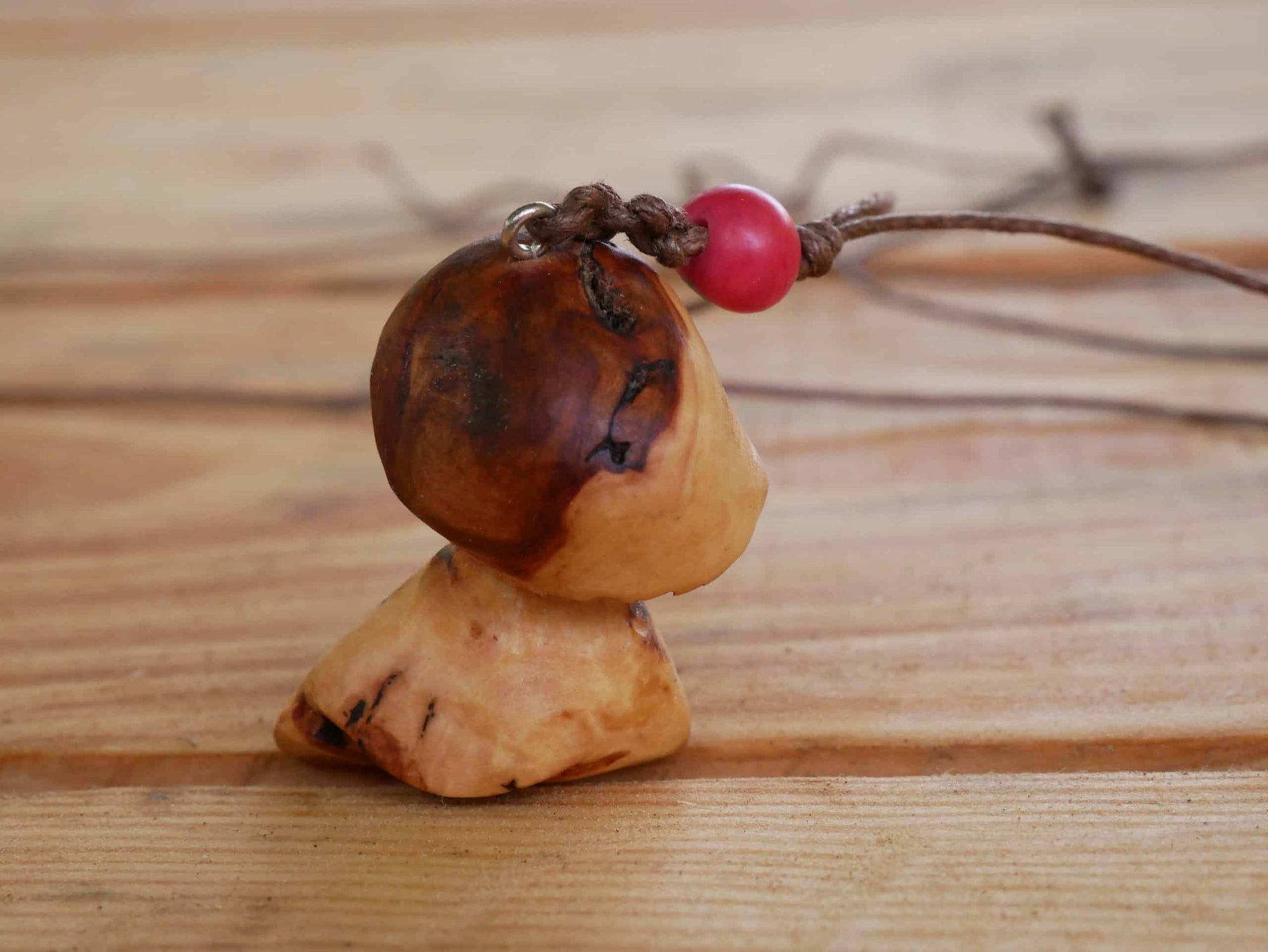 Pilz Kette aus Baumperle