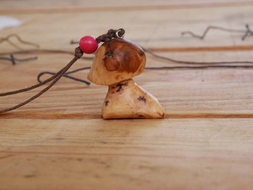 Pilz Kette aus Baumperle