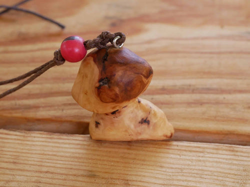 Pilz Kette aus Baumperle
