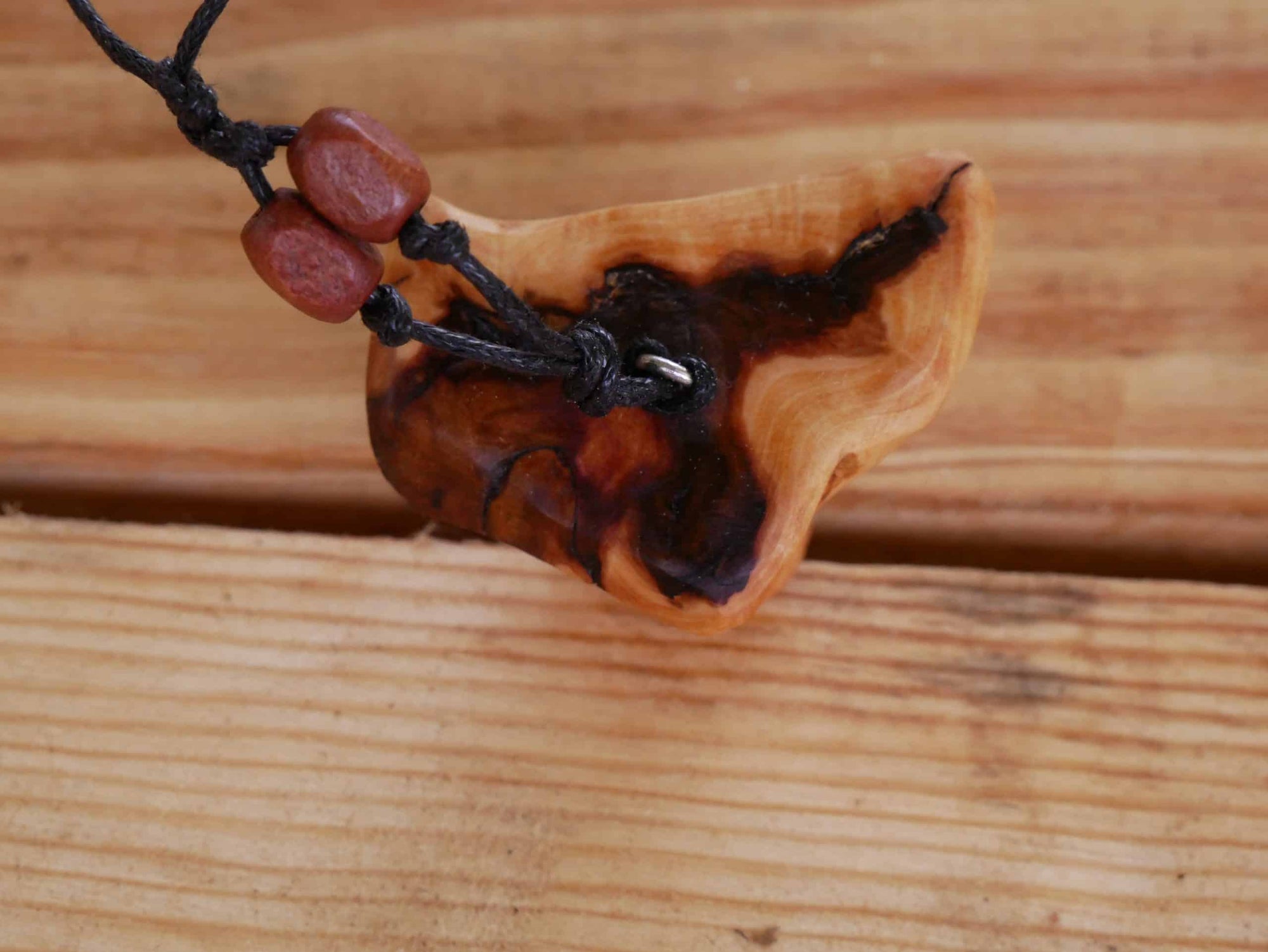 Pilz Kette aus Baumperle