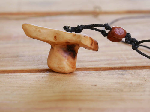 Pilz Kette aus Baumperle