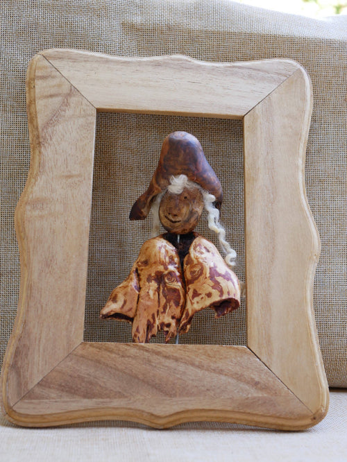 Bilderrahmen mit Skulptur