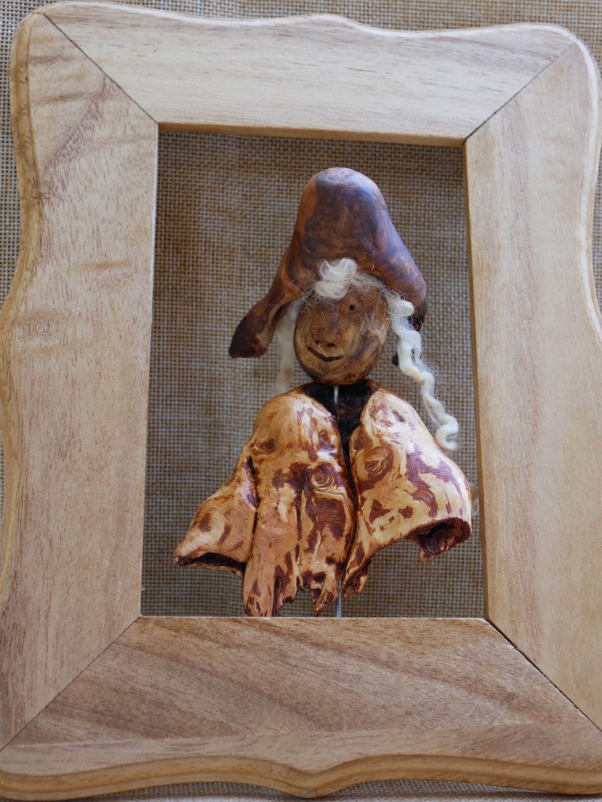 Bilderrahmen mit Skulptur