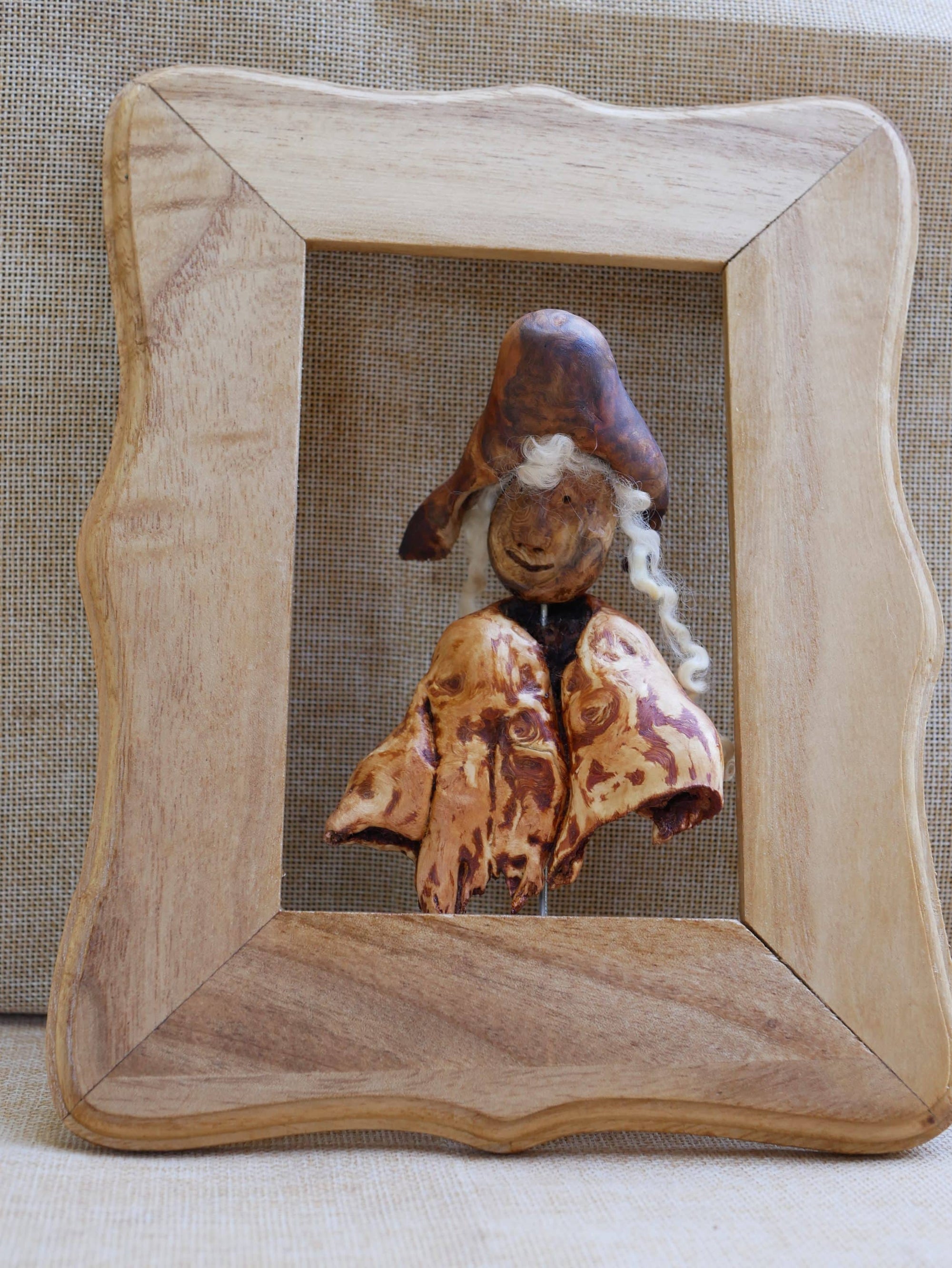 Bilderrahmen mit Skulptur