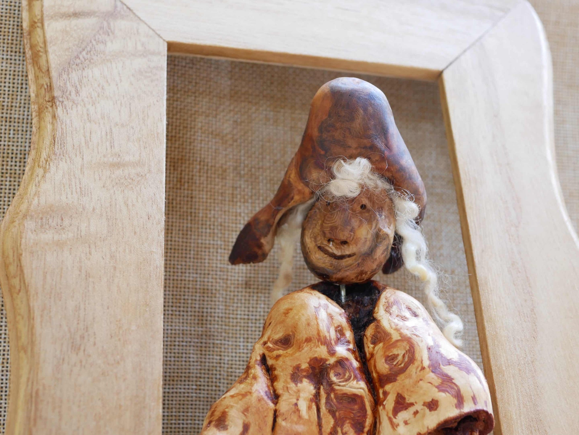 Bilderrahmen mit Skulptur