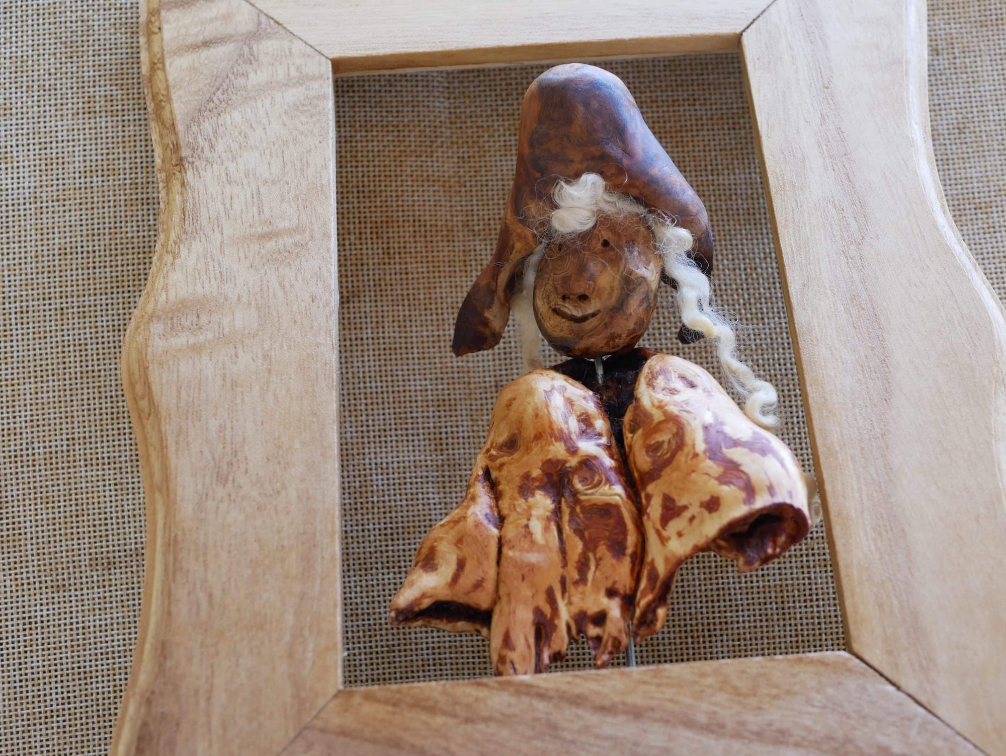 Bilderrahmen mit Skulptur