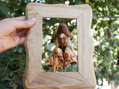 Bilderrahmen mit Skulptur