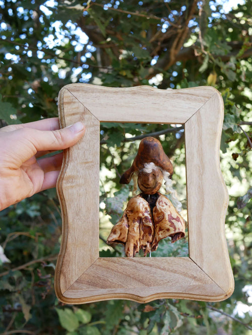 Bilderrahmen mit Skulptur