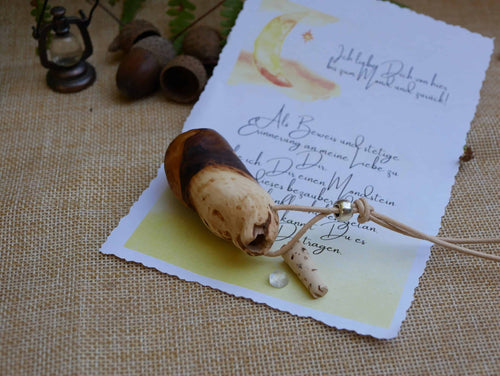 Baumperlenfläschchen mit einem Mondstein