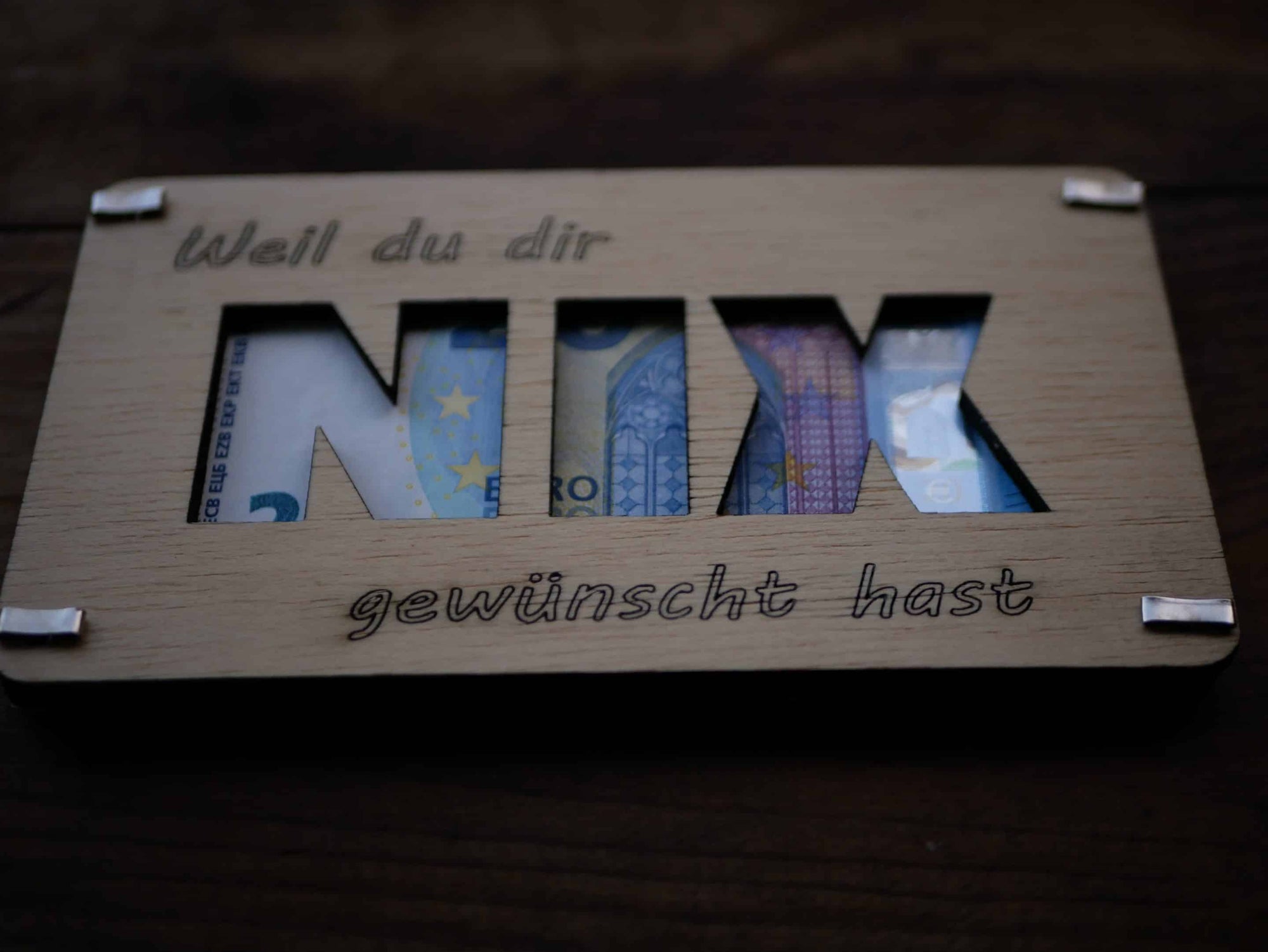 Lasercut Geld Geschenk