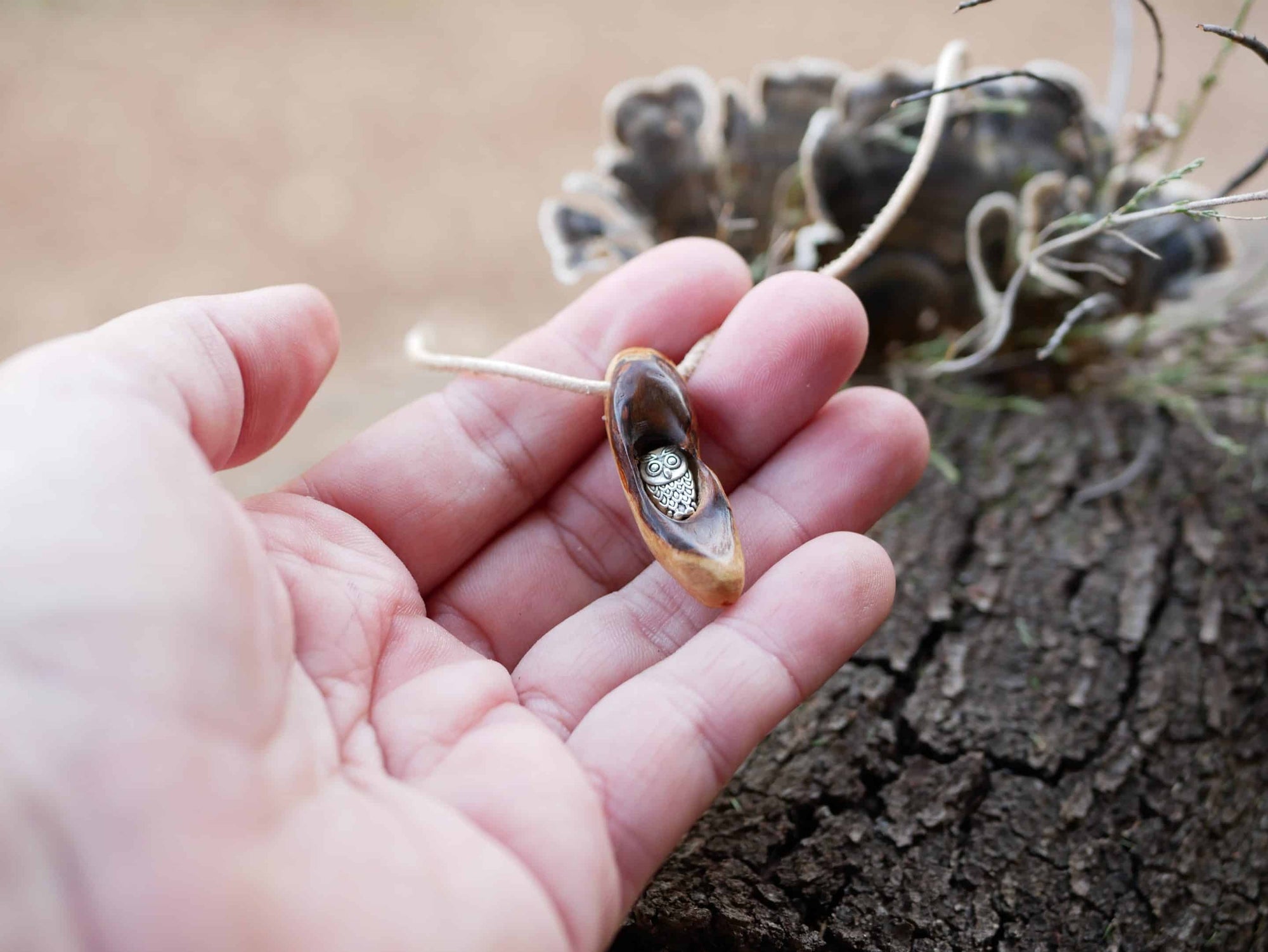 Baumperle mit Eule