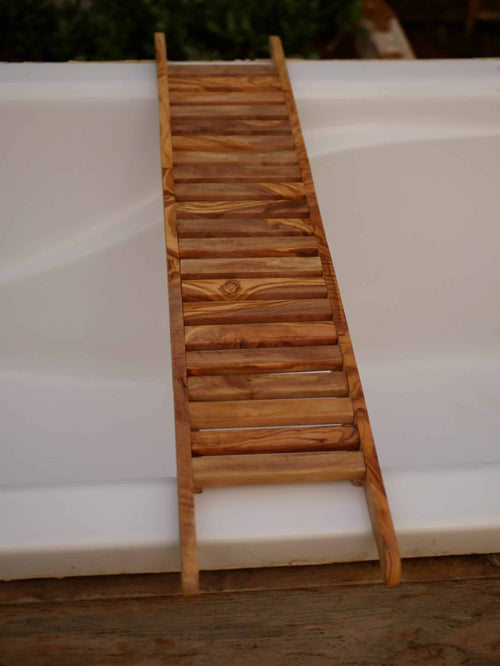 Badebrett aus Olivenholz