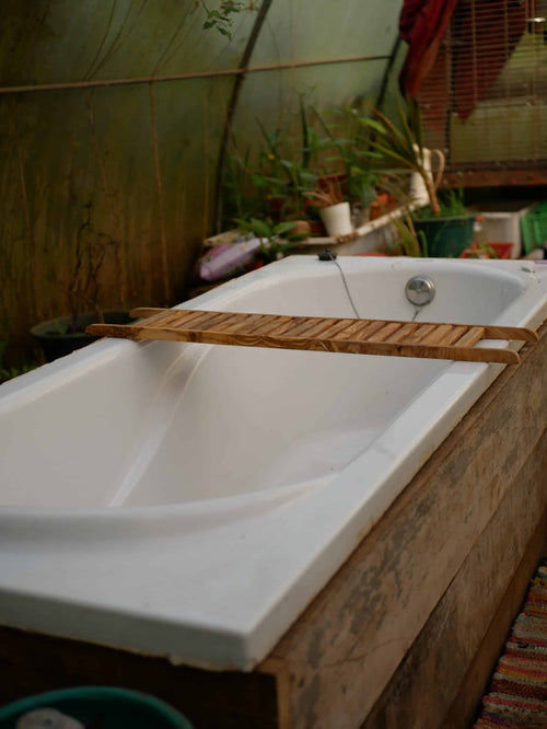 Badebrett aus Olivenholz