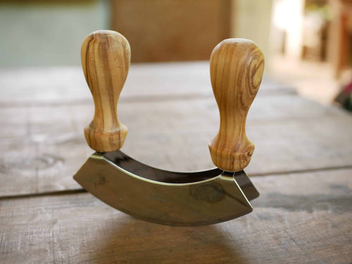 Wiegemesser aus Olivenholz