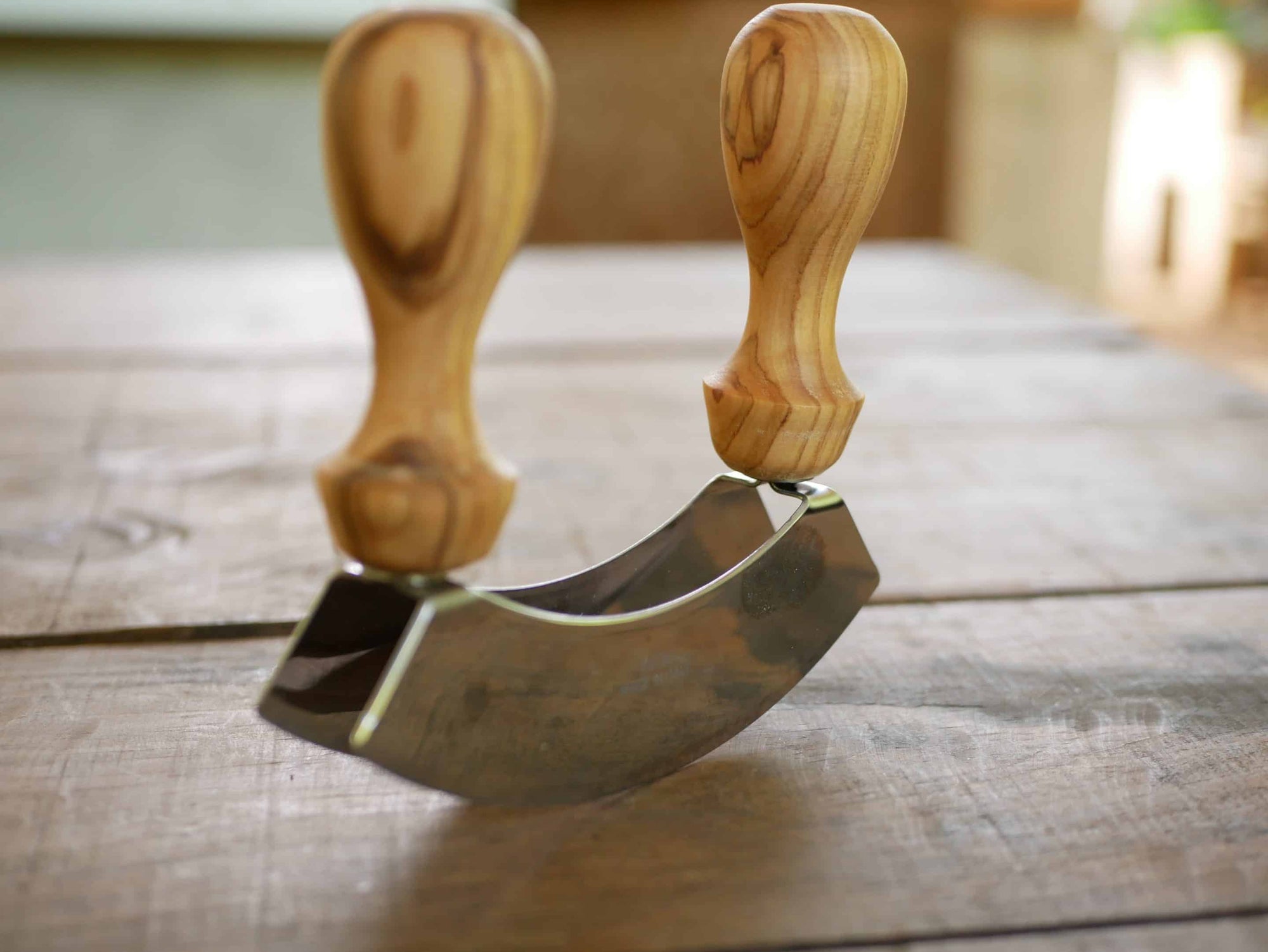 Wiegemesser aus Olivenholz