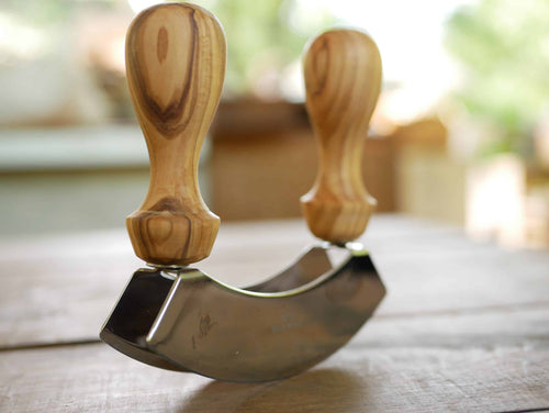 Wiegemesser aus Olivenholz