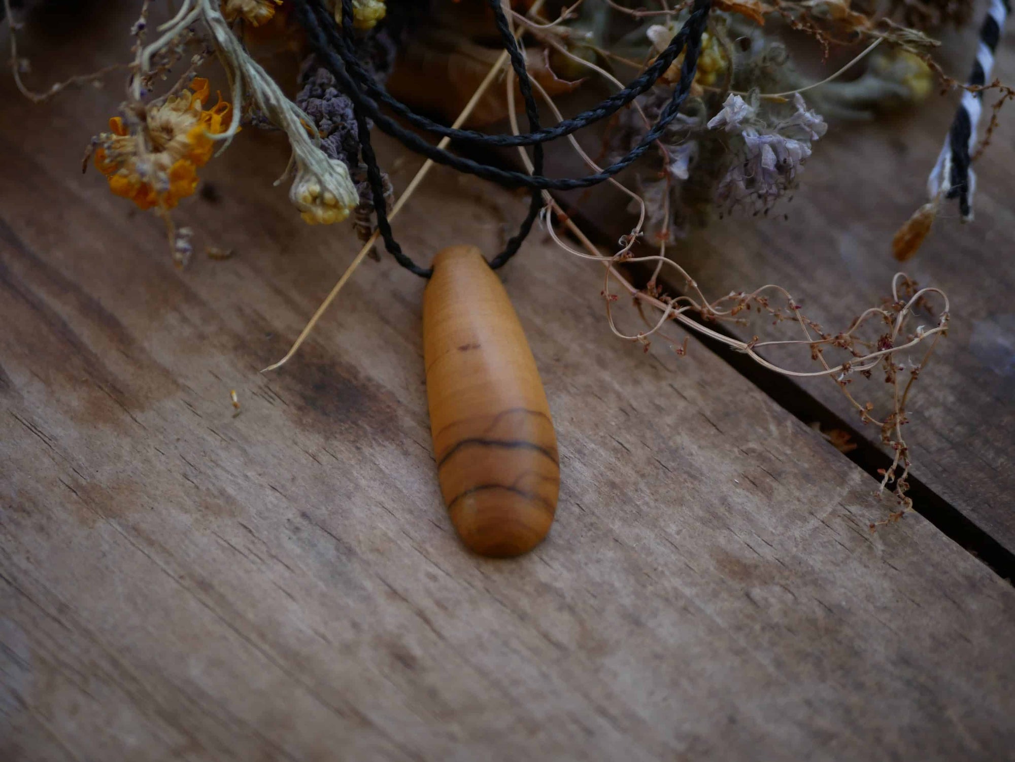 Olivenholz Kette