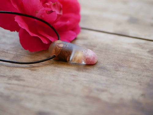 Baumperlen mit Epoxid Rose