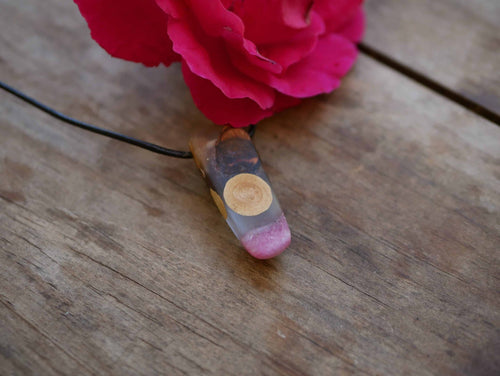 Baumperlen mit Epoxid Rose