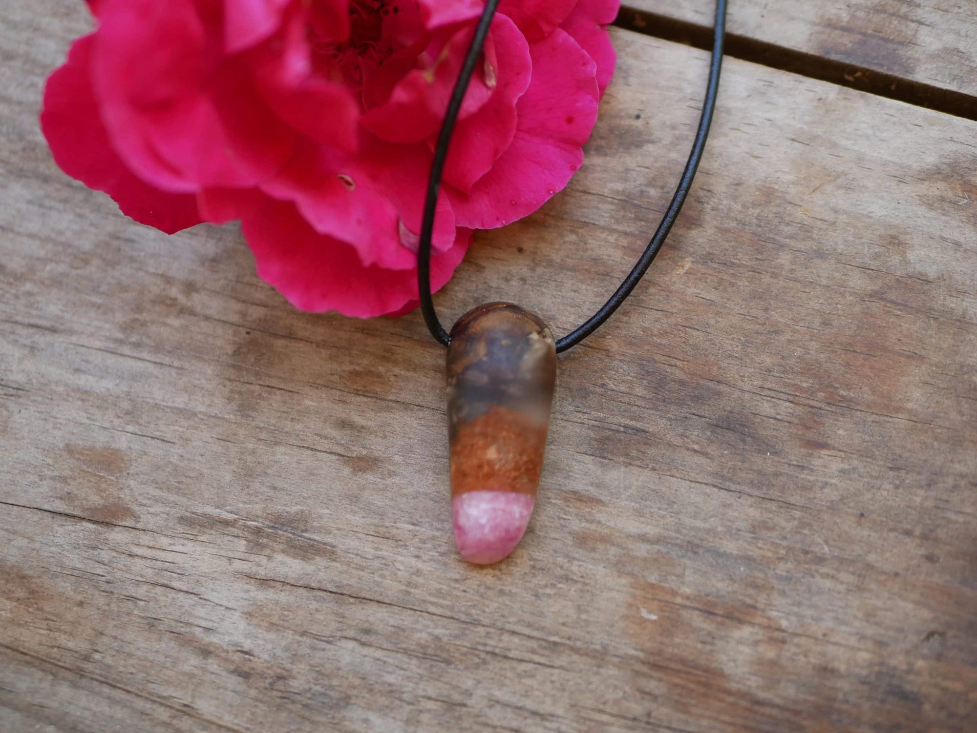 Baumperlen mit Epoxid Rose