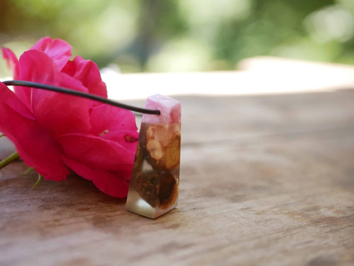 Baumperlen mit Epoxid Rose