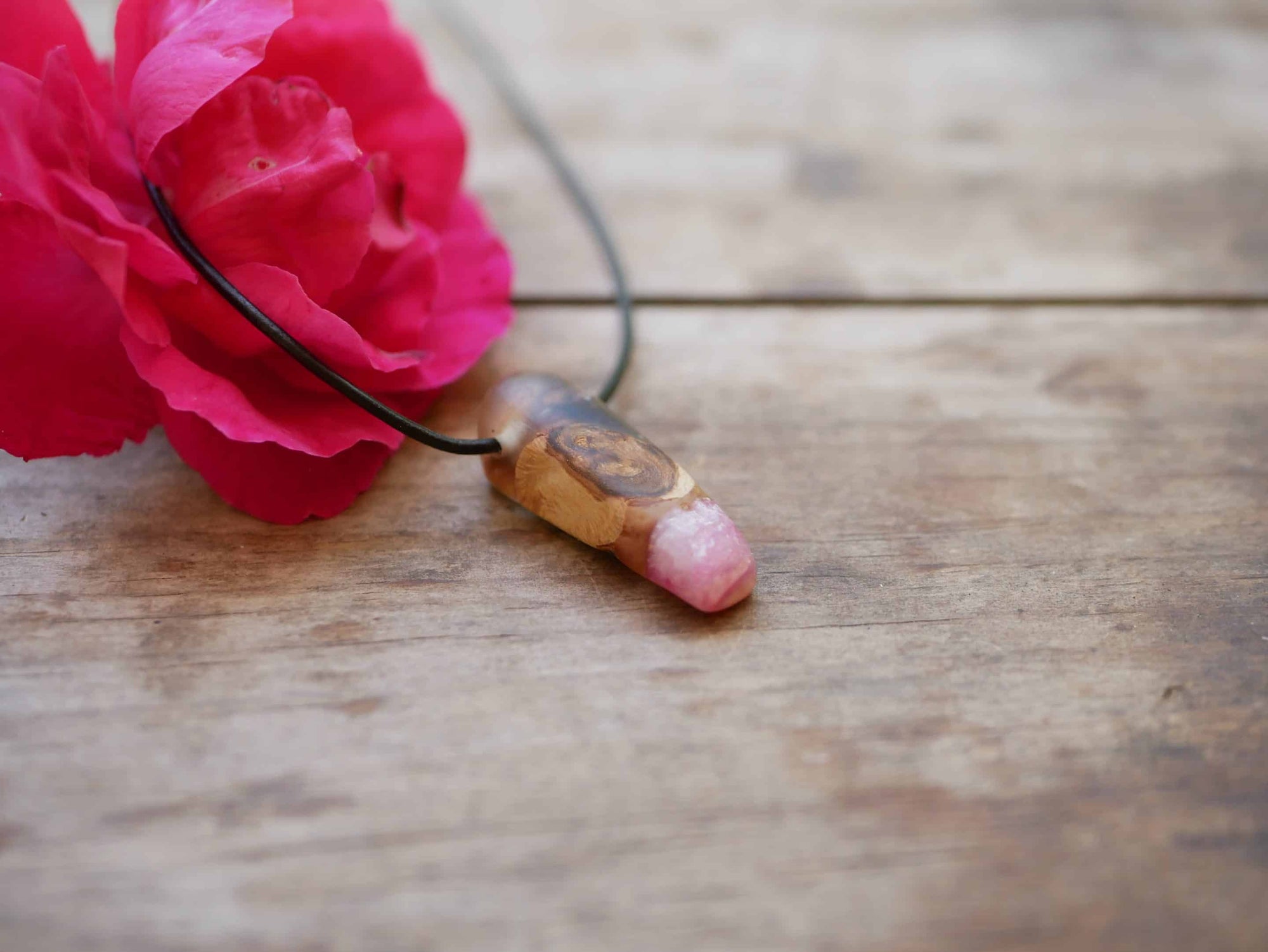 Baumperlen mit Epoxid Rose