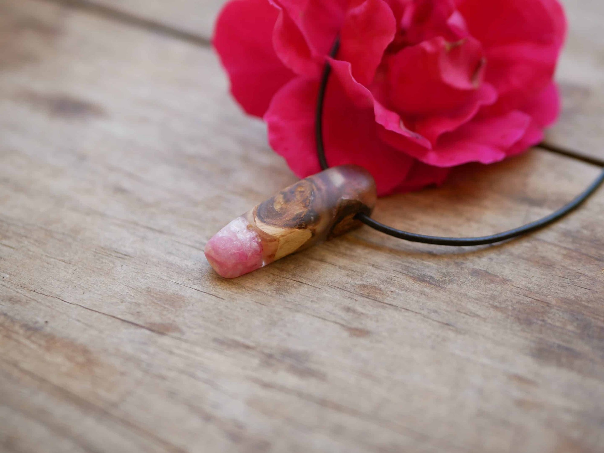 Baumperlen mit Epoxid Rose