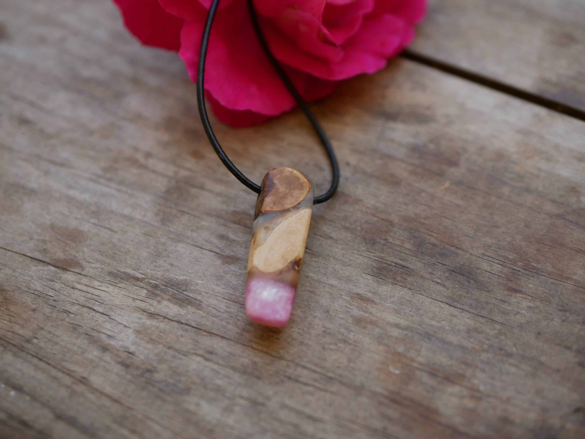 Baumperlen mit Epoxid Rose