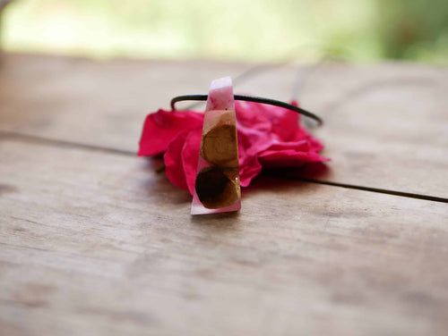 Baumperlen mit Epoxid Rose