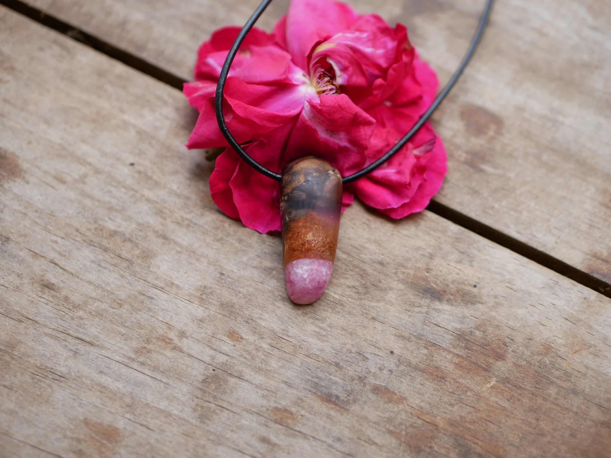 Baumperlen mit Epoxid Rose