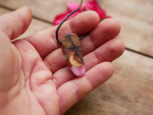 Baumperlen mit Epoxid Rose