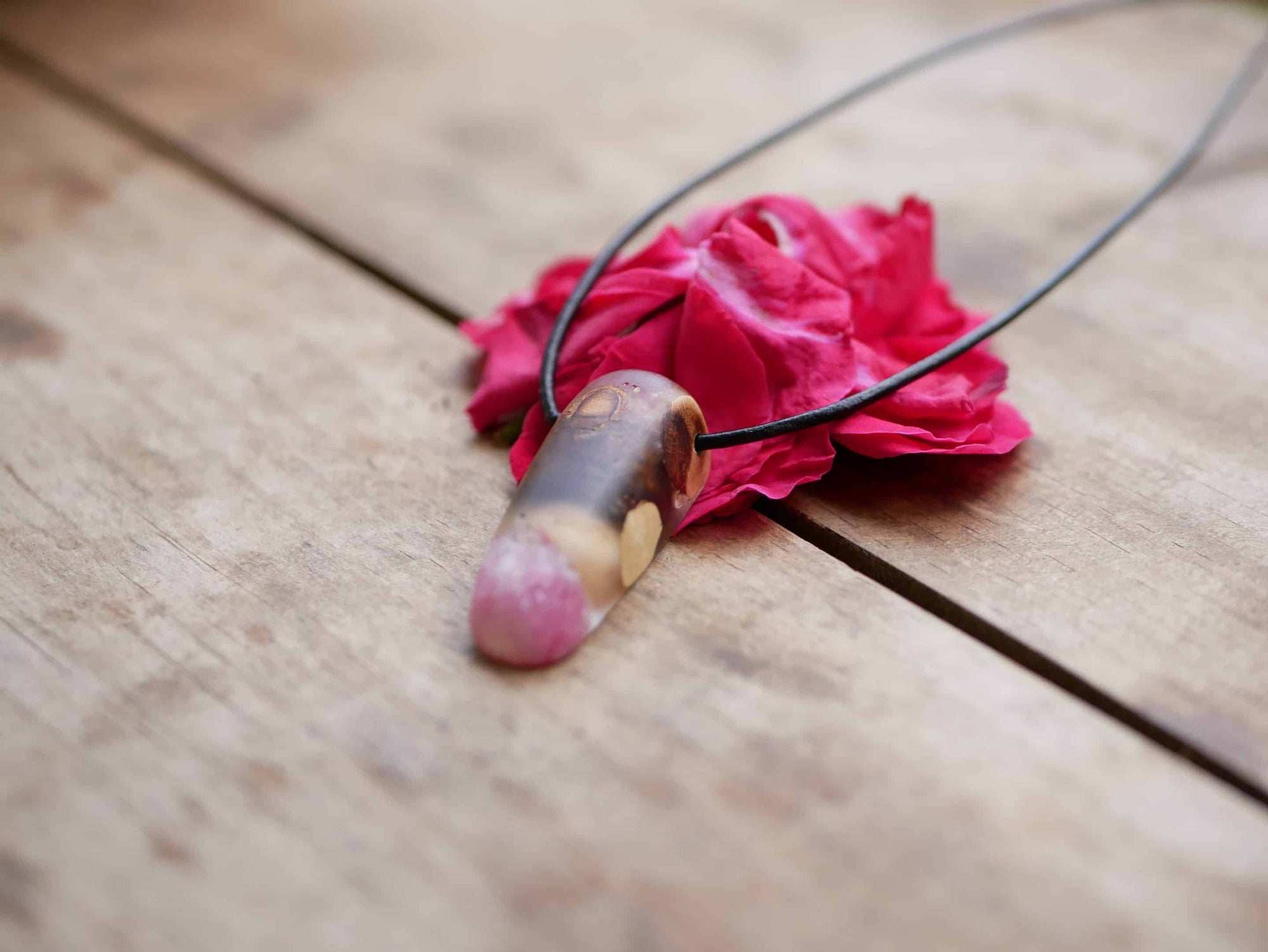 Baumperlen mit Epoxid Rose