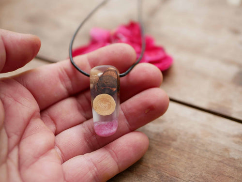 Baumperlen mit Epoxid Rose