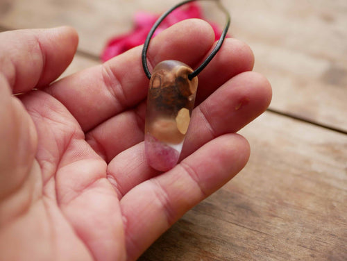 Baumperlen mit Epoxid Rose