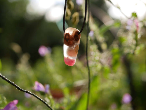 Baumperlen mit Epoxid Rose