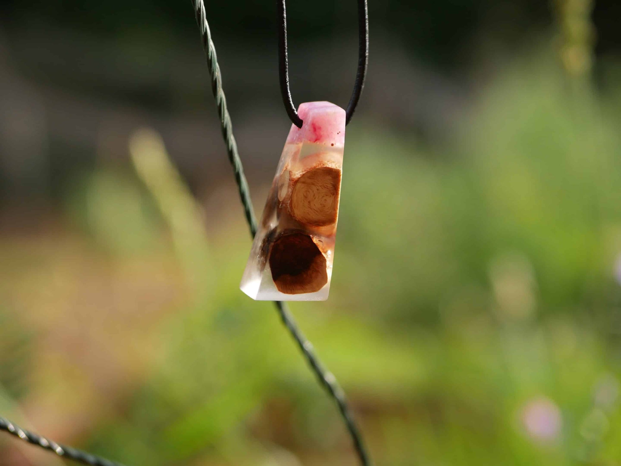 Baumperlen mit Epoxid Rose